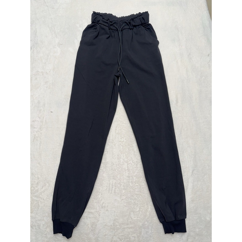 Lululemon Women's On The Fly Pant Black Full On Luxtreme Comfort Stretch Size 2